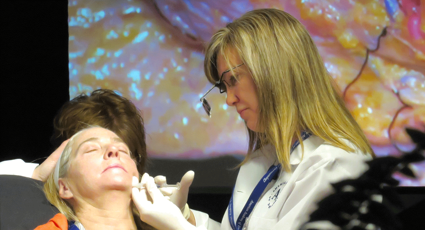 Dr. Cox performing an Injectable procedure